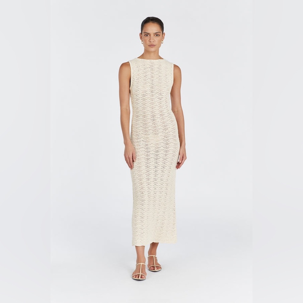 DISSH Cream Midi Dress
